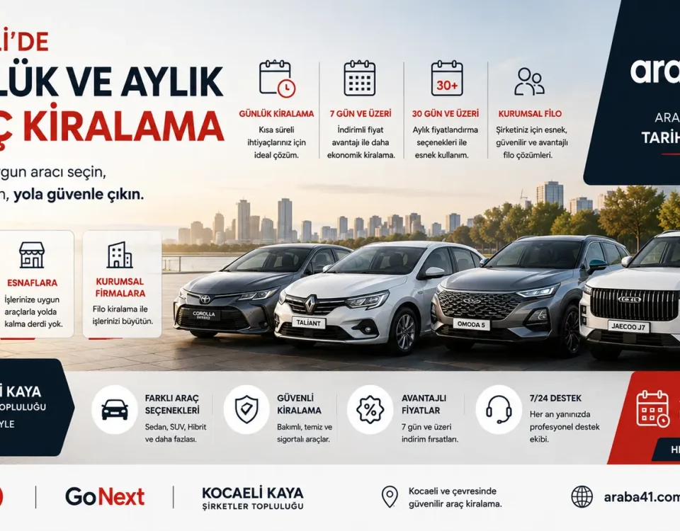 Kocaeli günlük araç kiralama